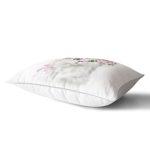 Çiçekli Kedi Motifli Dijital Baskılı Modern Dikdörtgen Yastık Kırlent Kılıfı Realhomes