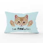 I am Pawerful! Dijital Baskılı Modern Dikdörtgen Yastık Kırlent Kılıfı Realhomes