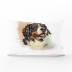 Sevimli Köpek Desenli Dijital Baskılı Modern Dikdörtgen Yastık Kırlent Kılıfı Realhomes