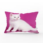 - Rh-Dik-5697-Gorsel1 - Realhomes Sevimli Kedi Desenli Dijital Baskılı Modern Dikdörtgen Yastık Kırlent Kılıfı Realhomes