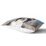 - Rh-Dik-5698-Gorsel2 - Realhomes Yılbaşı Şapkalı Köpek Desenli Dijital Baskılı Modern Dikdörtgen Yastık Kırlent Kılıfı Realhomes