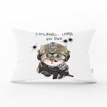 - Rh-Dik-5714-Gorsel1 - Realhomes Stronger Than You Think Cat Modern Dikdörtgen Yastık Kırlent Kılıfı Realhomes