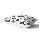 - Rh-Dik-5720-Gorsel2 - Realhomes Siyah Kediler Desenli Modern Dikdörtgen Yastık Kırlent Kılıfı Realhomes