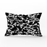 Beyaz Zeminde Anlamsız Çizgiler Desenli Dikdörtgen Yastık Kılıfı Realhomes