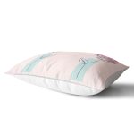 Pembe Zeminde Gül Motifli Bohemian Dekoratif Dikdörtgen Kırlent Kılıfı Realhomes