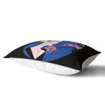 Çiçek Motifli Japon Kız Desenli Dekoratif Dikdörtgen Yastık Kılıfı Realhomes