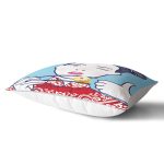 Suşi Yiyen Japon Kız Desenli Modern Dikdörtgen Kırlent Kılıfı Realhomes