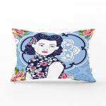 - Rh-Dik-5847-Gorsel1 - Realhomes Çiçek Detaylı Modern Kadın Motifli Dekoratif Dikdörtgen Yastık Kılıfı Realhomes