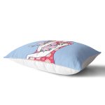 Çiçeğe Sarılmış Japon Kız Motifli Dekoratif Dikdörtgen Kırlent Kılıfı Realhomes