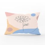 RealHomes Gül Desenli Bohemian Özel Tasarım Dekoratif Dikdörtgen Yastık Kırlent Kılıfı Realhomes