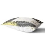 - Rh-Dik-7012-Gorsel2 - Realhomes Mermer Zeminli Gold Ve Siyah Yapraklar Dijital Baskılı Modern Dikdörtgen Kırlent Kılıfı Realhomes