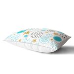 - Rh-Dik-7017-Gorsel2 - Realhomes Beyaz Zeminde Mavi Puan Gold Yıldızlı Dijital Baskılı Modern Dikdörtgen Yastık Kırlent Kılıfı Realhomes