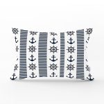 - Rh-Dik-702-Gorsel1 - Realhomes Denizci Çapa Motifli Özel Tasarım Dijital Baskılı Modern Dikdörtgen Yastık Kırlent Kılıfı Realhomes