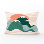 - Rh-Dik-7032-Gorsel1 - Realhomes Renkli Dağ Desenli Dijital Baskılı Modern Dikdörtgen Yastık Kırlent Kılıfı Realhomes