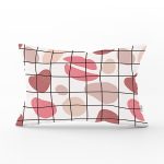 - Rh-Dik-7035-Gorsel1 - Realhomes Renkli Bohem Zeminli Kare Çizgiler Dijital Baskılı Modern Dikdörtgen Yastık Kırlent Kılıfı Realhomes