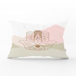 Fatma Ana Eli Motifli Dijital Baskılı Modern Dikdörtgen Yastık Kırlent Kılıfı Realhomes