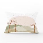 Realhomes Natura Boho Doğa Tasarımlı Dijital Baskılı Modern Dikdörtgen Yastık Kırlent Kılıfı Realhomes