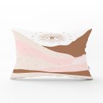 Natura Temalı Boho Tasarımlı Dijital Baskılı Modern Dikdörtgen Yastık Kırlent Kılıfı Realhomes