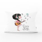 Fashion Pop Art Tasarımlı Dijital Baskılı Modern Dikdörtgen Yastık Kırlent Kılıfı Realhomes