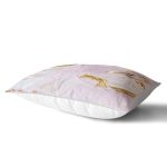 Gold Detaylı Soyut Çizimli Dijital Baskılı Modern Dikdörtgen Yastık Kırlent Kılıfı Realhomes