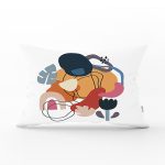 Onedraw Çizimli Geometrik Desen Dijital Baskılı Modern Dikdörtgen Yastık Kırlent Kılıfı Realhomes