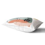 Estetik Tasarımlı Geometrik Şekiller Dijital Baskılı Modern Dikdörtgen Yastık Kırlent Kılıfı Realhomes