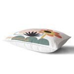 Sanatsal Motifli Çiçek Detaylı Dijital Baskılı Modern Dikdörtgen Yastık Kırlent Kılıfı Realhomes