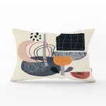 Modern Tasarımlı Bohem Çizimli Dijital Baskılı Modern Dikdörtgen Yastık Kırlent Kılıfı Realhomes