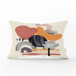 Modern Tasarımlı Bohem Çizimli Dijital Baskılı Modern Dikdörtgen Yastık Kırlent Kılıfı Realhomes