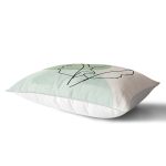 - Rh-Dik-7072-Gorsel2 - Realhomes Pastel Renkli Zemin Üzerine Onedraw Yaprak Çizimli Modern Dikdörtgen Yastık Kırlent Kılıfı Realhomes