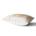 - Rh-Dik-7073-Gorsel2 - Realhomes Soft Zemınde Bayan Silüet Çizimli Dijital Baskılı Modern Dikdörtgen Yastık Kırlent Kılıfı Realhomes