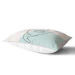 Soft Zeminde Renkli Bayan Silüet Çizimli Dijital Baskılı Modern Dikdörtgen Kırlent Kılıfı Realhomes