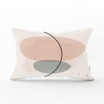 Renkli Onedraw Çizimli Dijital Baskılı Modern Dikdörtgen Yastık Kırlent Kılıfı Realhomes