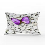 Modern Kelebek Dijital Baskılı Dekoratif Dikdörtgen Yastık Kırlent Kılıfı Realhomes