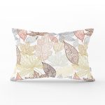 - Rh-Dik-7106-Gorsel1 - Realhomes Beyaz Zemınli Soft Renkli Yapraklı Dijital Baskılı Modern Dikdörtgen Yastık Kırlent Kılıfı Realhomes
