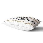 - Rh-Dik-7131-Gorsel2 - Realhomes Beyaz Zeminli Gold Detayli Smile Dijital Baskılı Modern Dikdörtgen Yastık Kırlent Kılıfı Realhomes