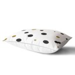 - Rh-Dik-7151-Gorsel2 - Realhomes Beyaz Zeminde Gold Ve Siyah Renkli Pauntiyeler Modern Dikdörtgen Yastık Kırlent Kılıfı Realhomes