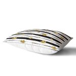 - Rh-Dik-7164-Gorsel2 - Realhomes Siyah Beyaz Zeminli Gold Yaprak Desenli Dijital Baskılı Modern Dikdörtgen Yastık Kılıfı Realhomes