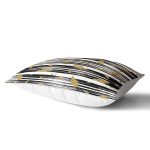 - Rh-Dik-7166-Gorsel2 - Realhomes Siyah Beyaz Zeminli Gold Yaprak Desenli Dijital Baskılı Modern Dikdörtgen Yastık Kılıfı Realhomes