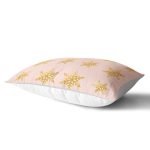 - Rh-Dik-7176-Gorsel2 - Realhomes Pudra Zeminde Gold Renkli Kar Tanesi Desenli Dijital Baskılı Modern Dikdörtgen Kırlent Kılıfı Realhomes