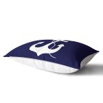 Lacivert Zeminli Çapa Desenli Dijital Baskılı Modern Dikdörtgen Yastık Kırlent Kılıfı Realhomes