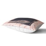 - Rh-Dik-7210-Gorsel2 - Realhomes Pudra Zemin Üzerinde Yaprak Detaylı Dijital Baskılı Modern Dikdörtgen Yastık Kırlent Kılıfı Realhomes