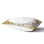 - Rh-Dik-7219-Gorsel2 - Realhomes Gold Zeminli Beyaz Yaprak Desenli Dijital Baskılı Modern Dikdörtgen Yastık Kırlent Kılıfı Realhomes