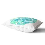 - Rh-Dik-7230-Gorsel2 - Realhomes Beyaz Zeminde Yeşil Renkli Deniz Kabuğu Desenli Modern Dikdörtgen Yastık Kırlent Kılıfı Realhomes