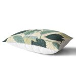 - Rh-Dik-7245-Gorsel2 - Realhomes Soft Renkli Zemin Üzerinde Koyu Renkli Yaprak Desenli Dikdörtgen Yastık Kırlent Kılıfı Realhomes