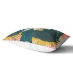 - Rh-Dik-7248-Gorsel2 - Realhomes Renkli Zeminli Koyu Renkli Yapraklar Dijital Baskılı Modern Dikdörtgen Yastık Kırlent Kılıfı Realhomes