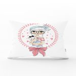 Fashion Girl Dijital Baskılı Modern Dikdörtgen Yastık Kırlent Kılıfı Realhomes