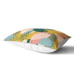 - Rh-Dik-7250-Gorsel2 - Realhomes Renki Zemin Üzerinde Onedraw Çizimli Dijital Baskılı Modern Dikdörtgen Yastık Kırlent Kılıfı Realhomes