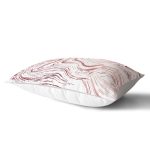 Beyaz Zeminli Renkli Soyut Çizim Dijital Baskılı Modern Dikdörtgen Yastık Kırlent Kılıfı Realhomes