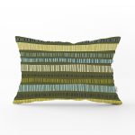 - Rh-Dik-7286-Gorsel1 - Realhomes Hardal Zeminli Renkli Çizgi Desenli Dijital Baskılı Modern Dikdörtgen Yastık Kırlent Kılıfı Realhomes